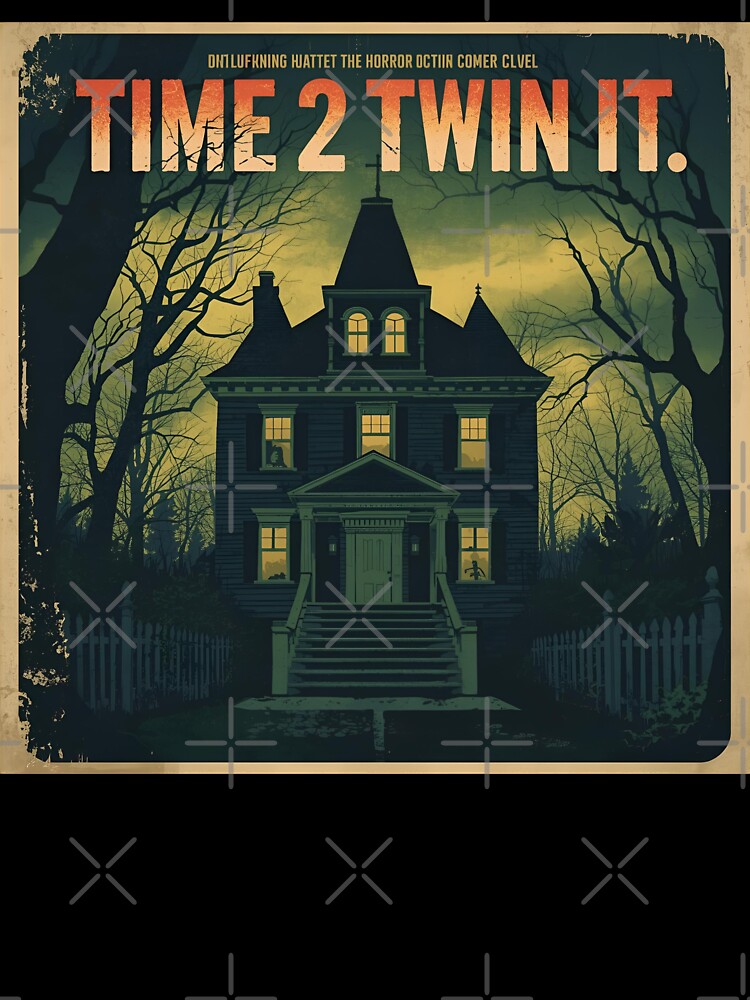 Time2twinitit Horror Shirt Retro DIY Halloween Poster Tee Scary Craft Fan by LAVegasVibes