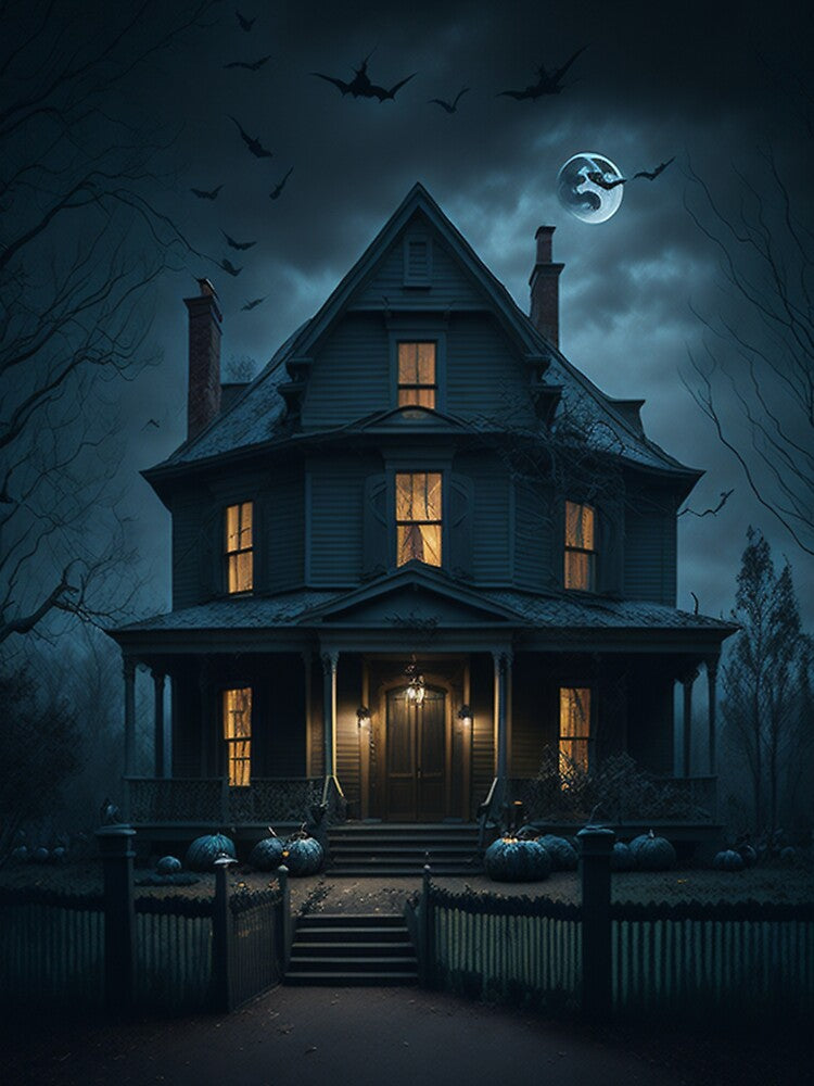 halloween haunted house by likbatonboot