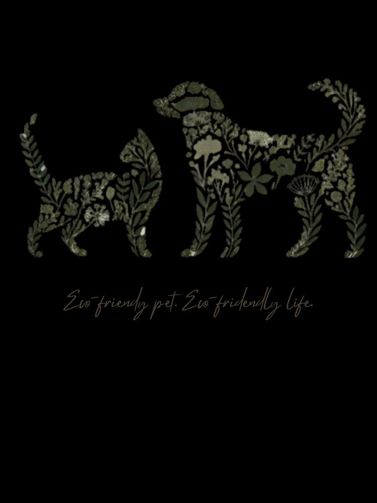 Floral Pet Silhouettes Promoting Eco-Friendly Living by yuxin2009