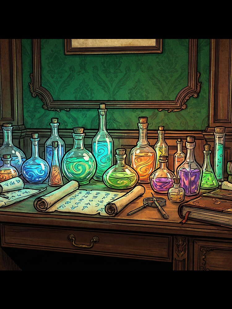 The Alchemist's Study - Dark Academia Potions by Midnight Replay