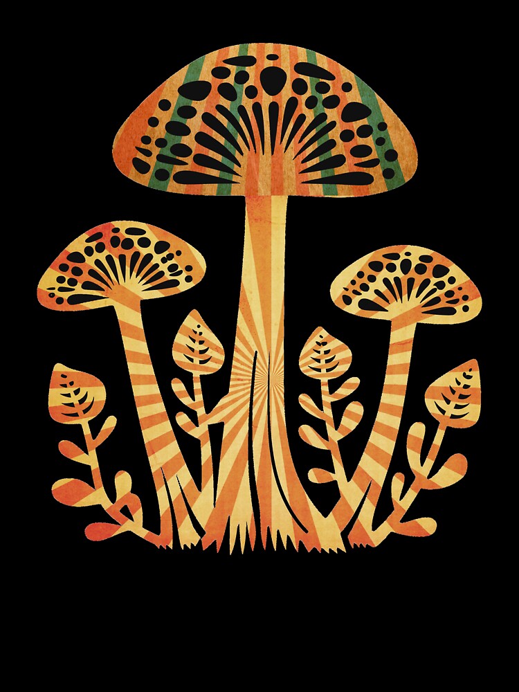 Mushroom Retro by LucyArtDesign