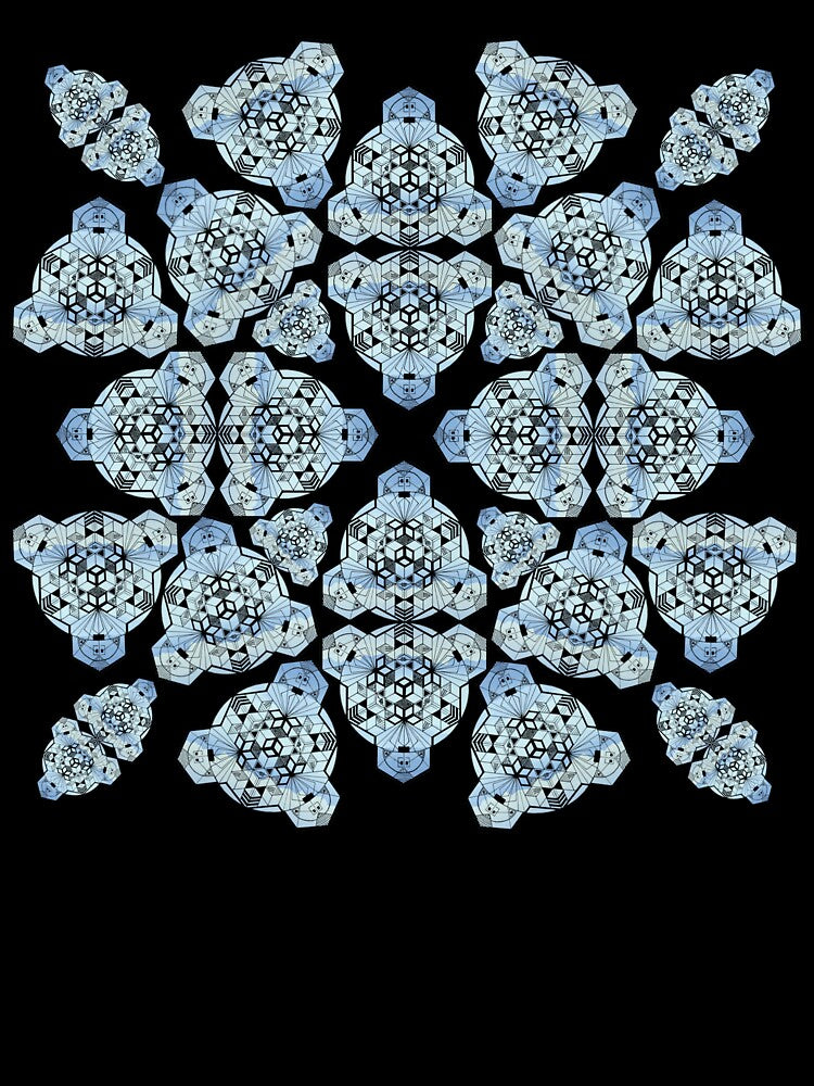 Mountain Range Cube Mandala Cacophony by createVisions