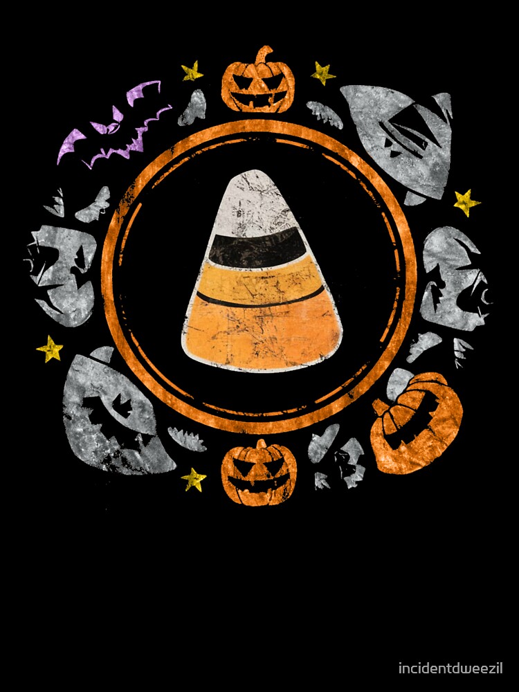 Abstract Candy Corn Halloween Design – Colorful and Fun by Claw Prod Co