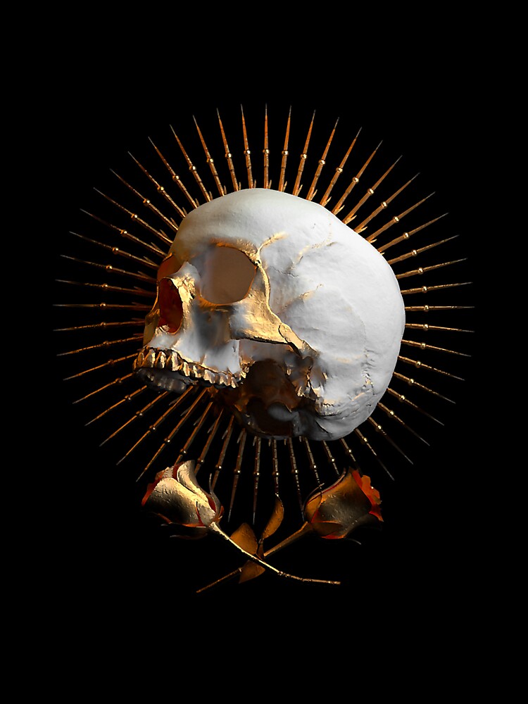 The Skull Vintage Tarot Card by YesterDayCheck