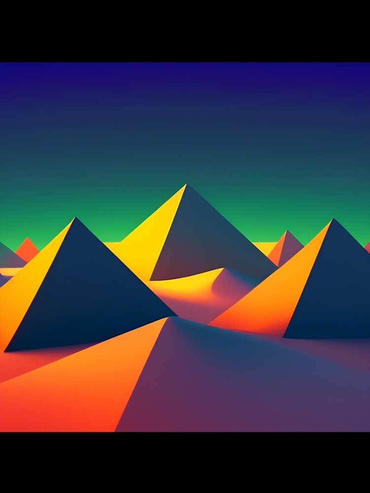 Dark minimalist moutain geometry - 10 by SpecialForceART
