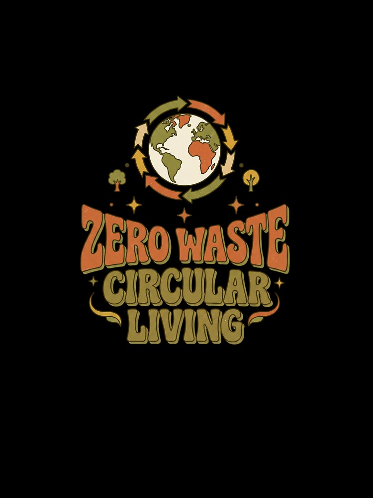 Zero Waste Circular Living Vintage 70s Eco Friendly by PictoVibe