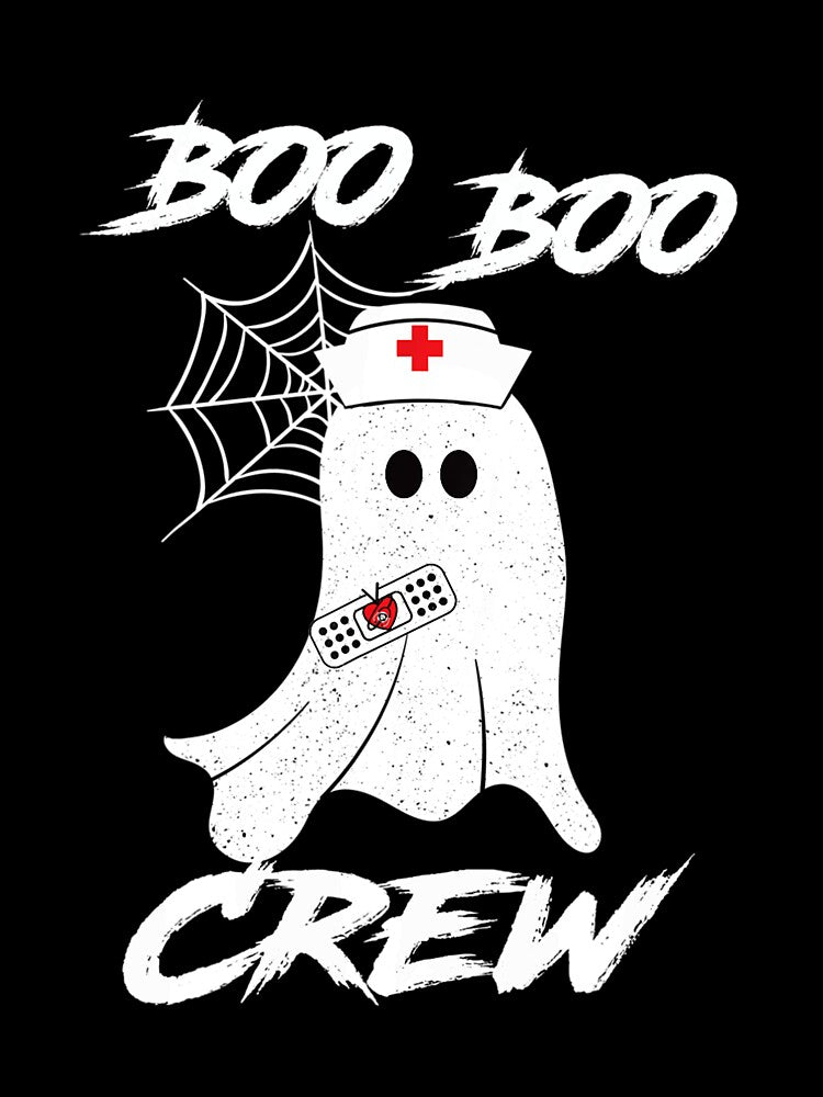 Boo Boo Crew Nurse Ghost Funny Halloween Costume by glynismalcolm
