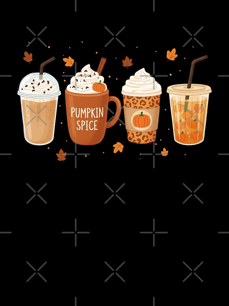 Pumpkin Spice Coffee Latte Fall Autumn Halloween by Hananiah Merch