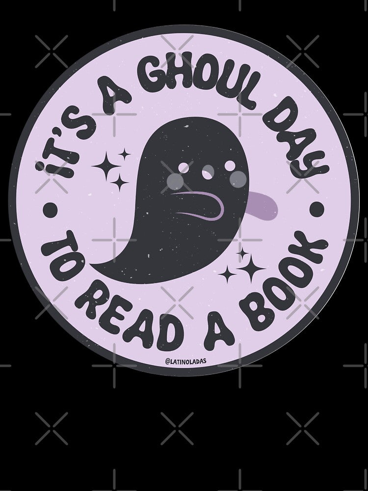 It's A Ghoul Day To Read A Book / Cute Reading Ghost Aesthetic Bookish Halloween Spooky For Kindle Girlie Readers by Latinoladas