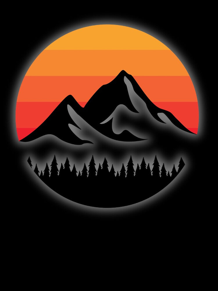 Minimalist Mountain Logo Design by YavasTshirt