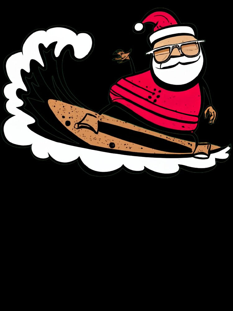 Christmas im July,Hawaii Santa Claus Beach Surfing in the Summer by medbouk1