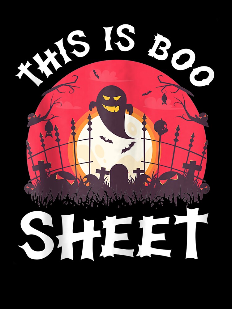 This Is Boo Sheet Boos Ghost Halloween Funny Zip Hoodie by FideliaShop