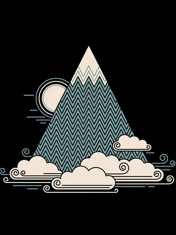 Cloud Mountain Minimal Landscape by hislnavi66