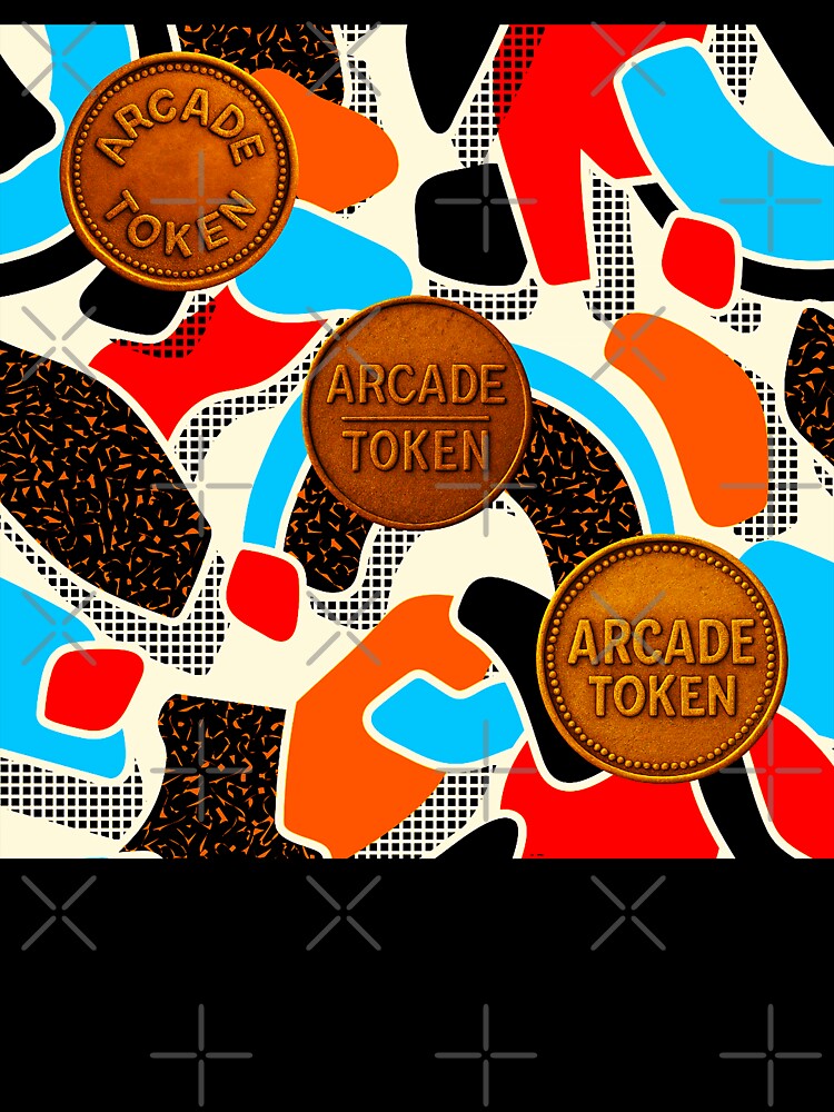 ❇️ INSERT COIN TO CONTINUE COLLECTION ❇️ - Arcade Carpet and Tokens - Retro Edition v3 by WheelieGdArt