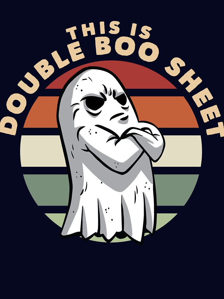 This Is Double Boo Sheet Ghost Halloween Boo Sheet Gear by DynamicDesign