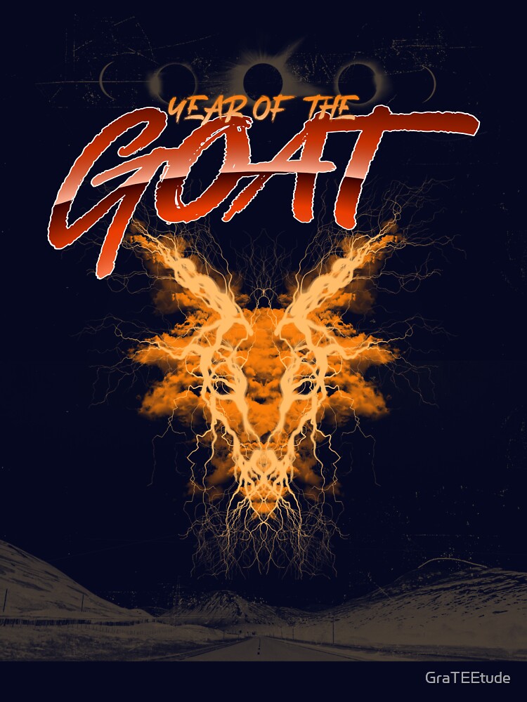 Year Of The Fire Goat 羊年 2027 Chinese Lunar New Year Chinese Zodiac by GraTEEtude