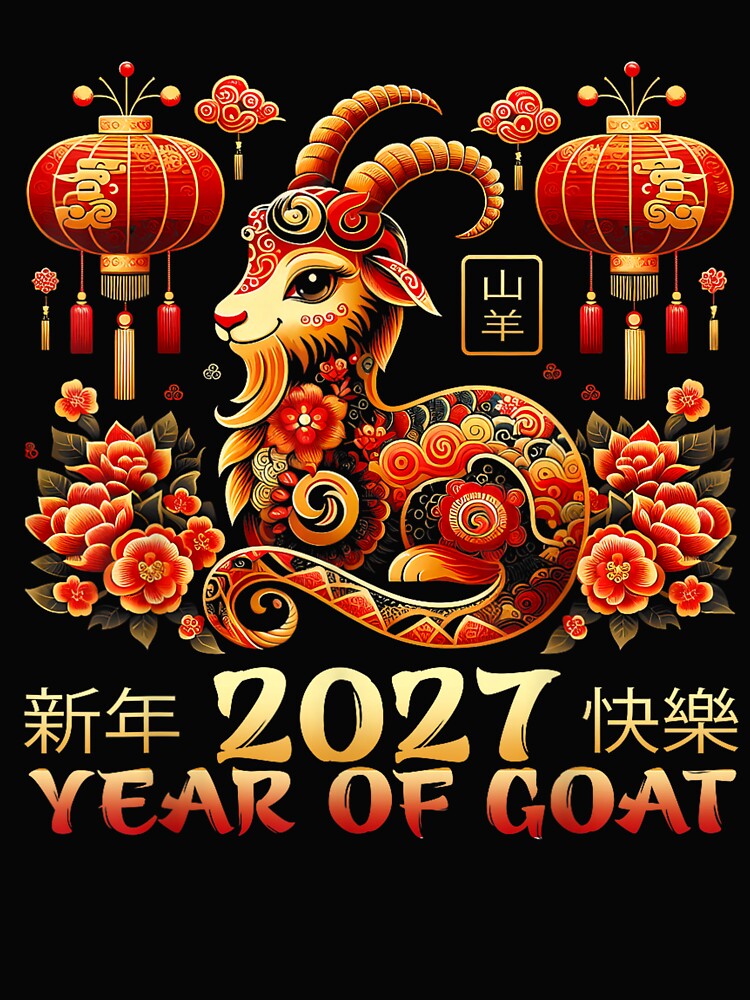 Year Of The Goat 2027 Chinese Lunar New Year Chinese Zodiac by BASKF