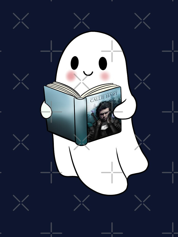 Ghost reading Quicksilver book sticker by RavenAMarie