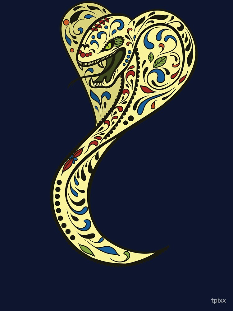 Sugar Skull Cobra Day of the Dead by tpixx