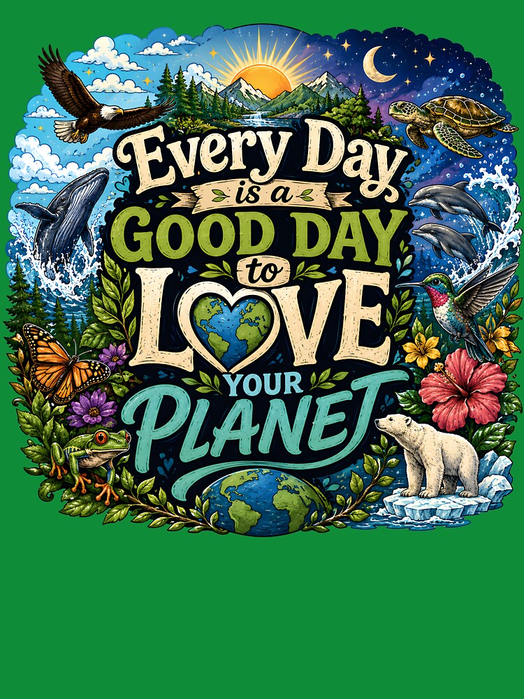 Every Day Is A Good Day to Love Your Planet by Stylishly Eco