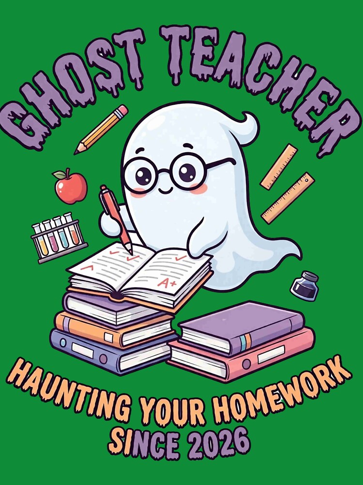 Ghost Teacher Hauntingly Good Teaching Shirt by SKELORRA