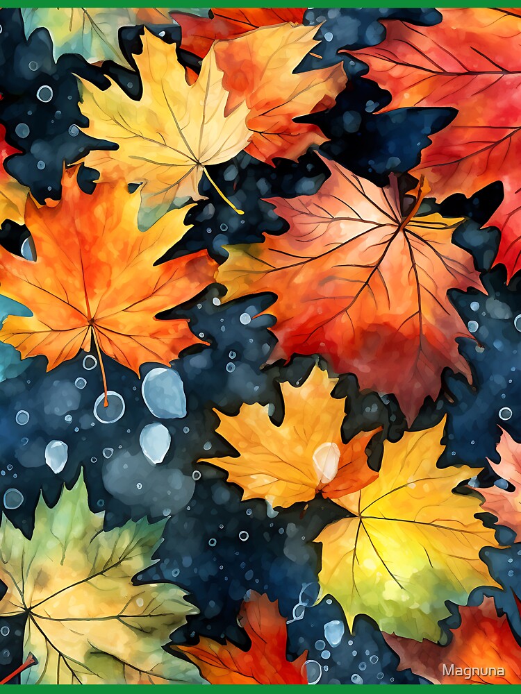 Autumn Colorful Leaves 7 by Magnuna
