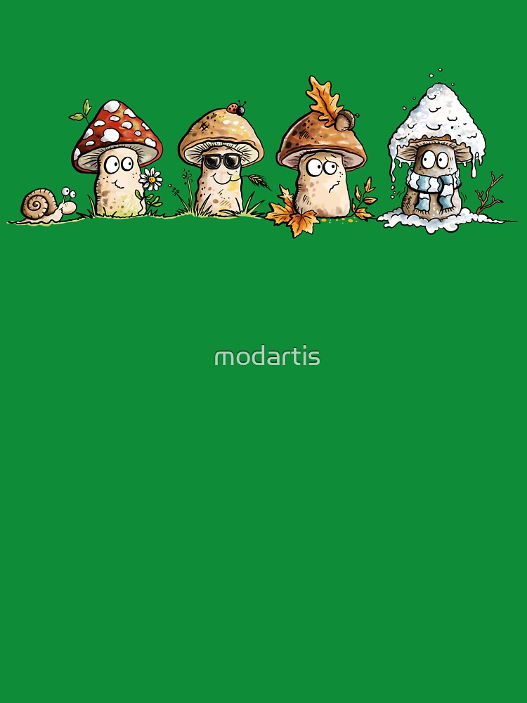 Quirky Seasonal Mushrooms by modartis