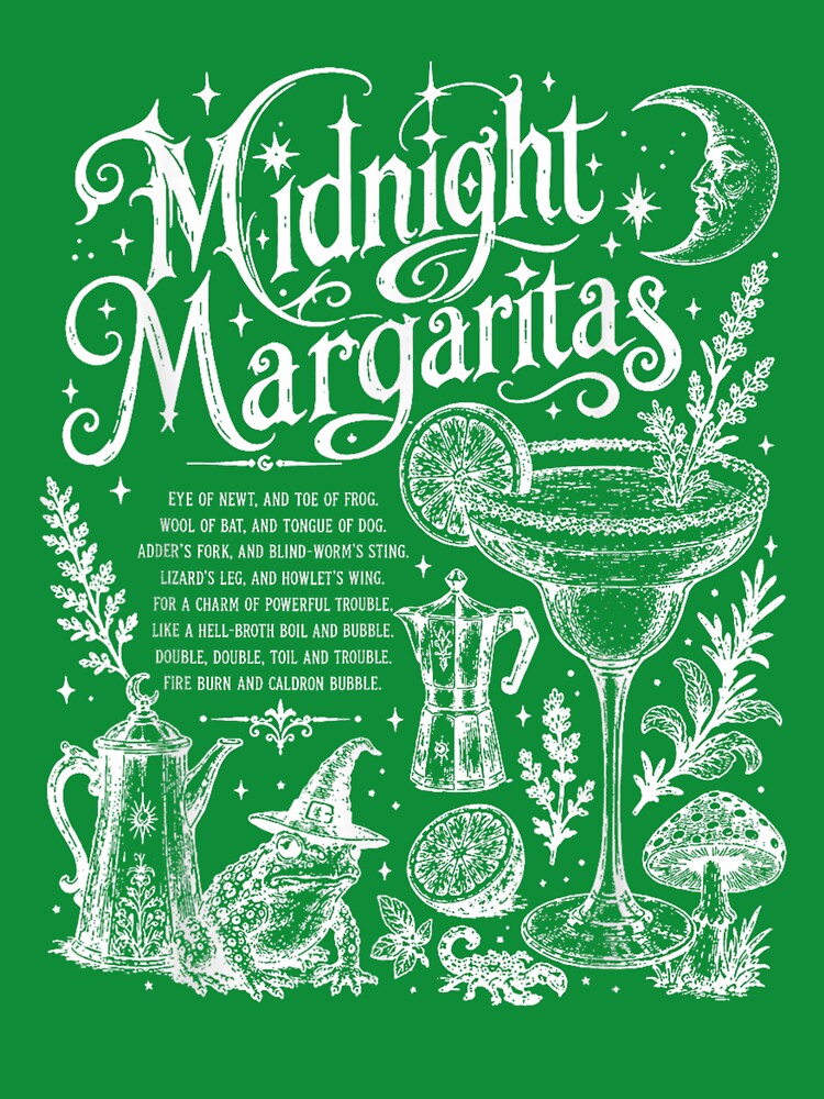 Vintage Midnight Margaritas Retro Women's Practical Magic by ArtByimamS