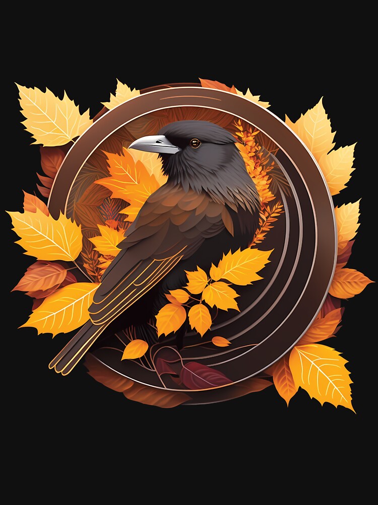 Raven: The Spirit of Autumn by Funny Vintage Stickers And T-Shirts