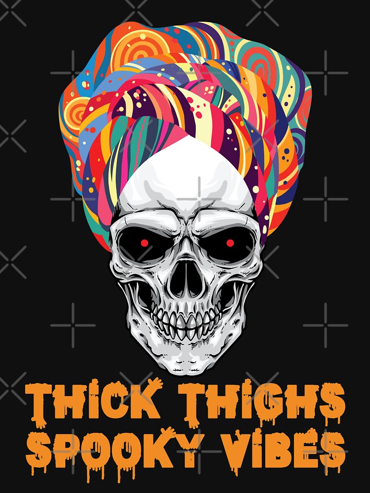 Funny Halloween Skull With Thick Thighs Spooky Vibes by manzee