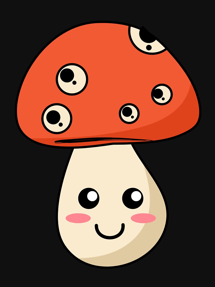 Cute Single Mushroom by Kaidynz