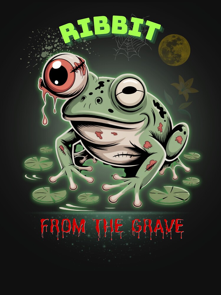 Ribbit From the Grave – Undead Zombie Frog by Artur-GrafiTee
