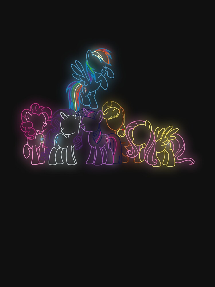 Pony Friends Neon Glow by dodj
