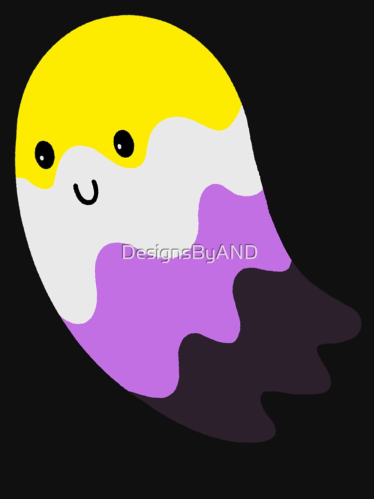 Nonbinary Pride Ghost by DesignsByAND