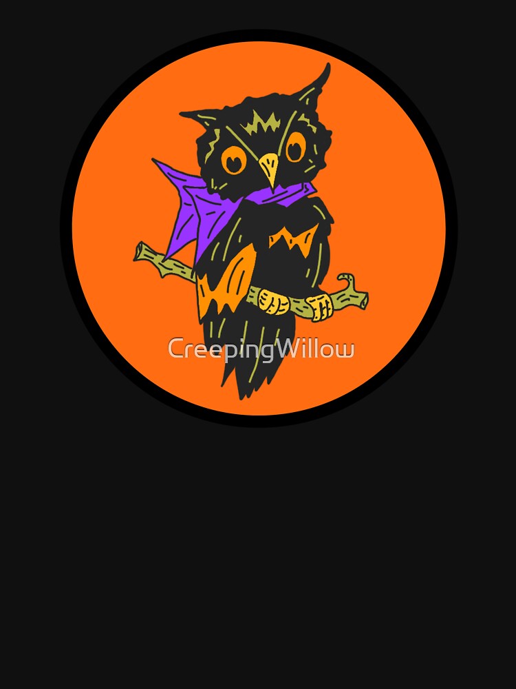 Vintage Halloween Style Owl, Halloween Owl by CreepingWillow