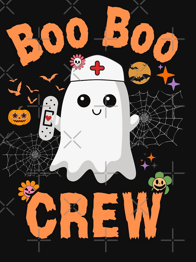 Boo Boo Crew, Nurse Spooky, Halloween Pumpkin Boo Boo Crew, Boo Boo Crew Nurse Halloween Nurse Ghost by FunkyFusionArt