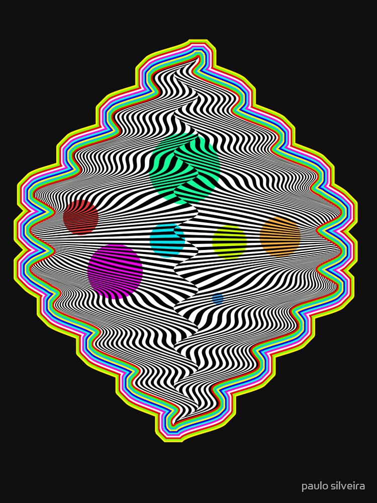 Optical illusional waves artwork | Psychedelic by paulo silveira