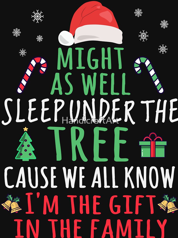 Might as well sleep under the tree gift in the family by HandicraftArt