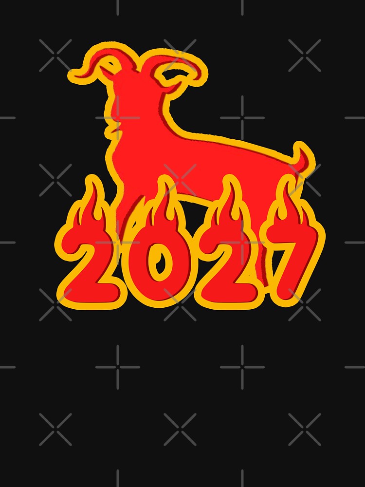 2027 Year Of The Fire Goat by CamilasPrints