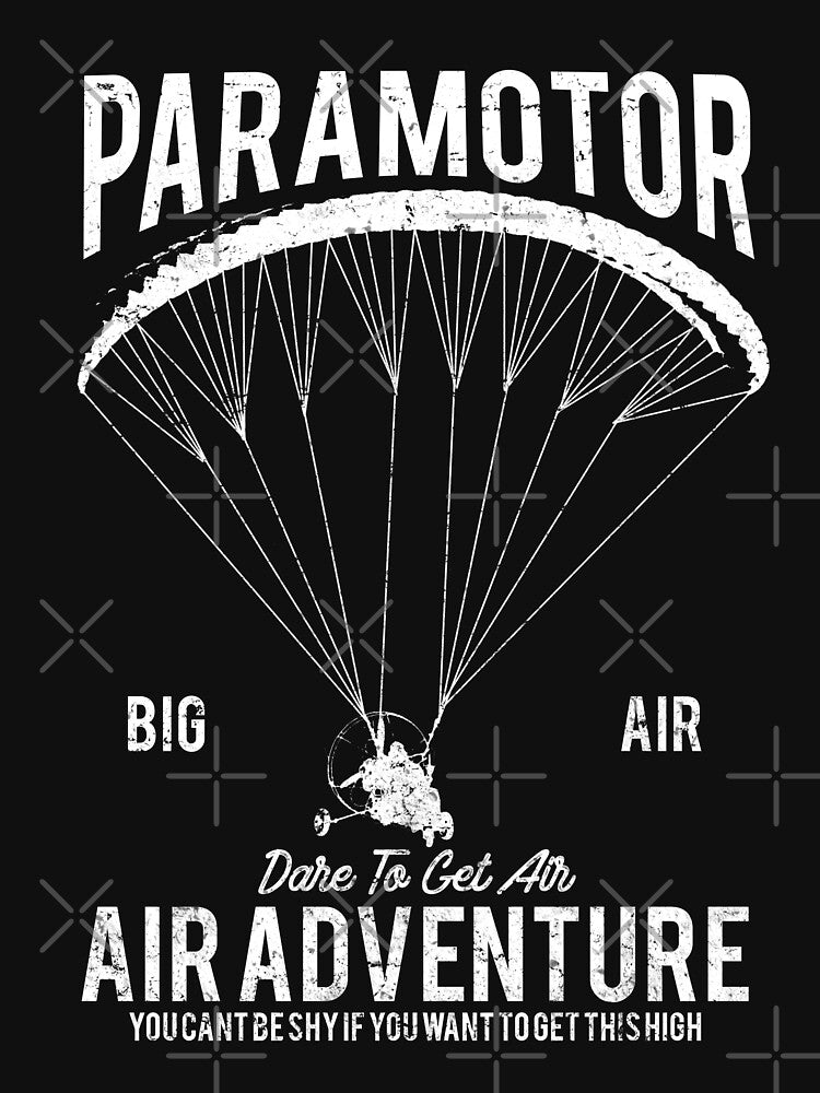 Paramotor Retro Vintage Distressed Design by JakeRhodes