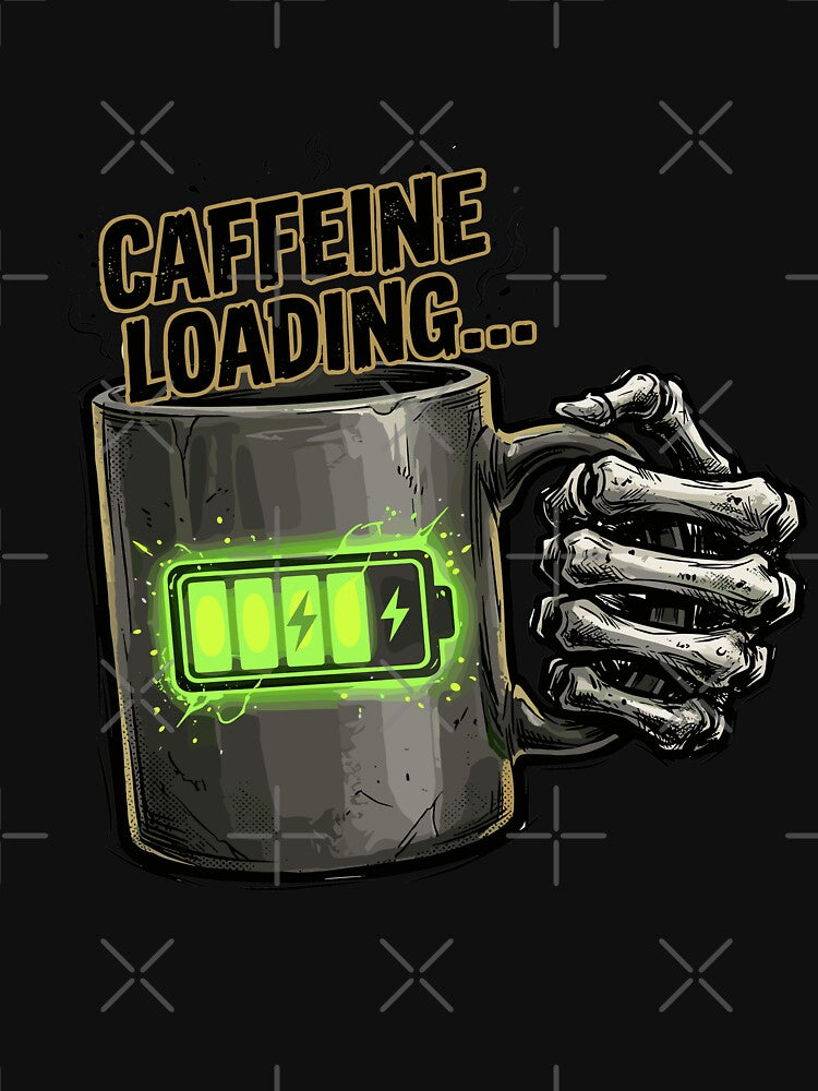 Caffeine Loading Skeleton Hand Coffee Mug by AvivaCreative