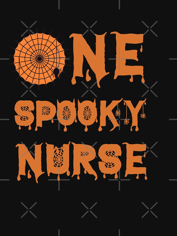 One Spooky Nurse, Funny Halloween Gift Idea For Nurse, Nurse Halloween Design by AMINE  ★★★★★
