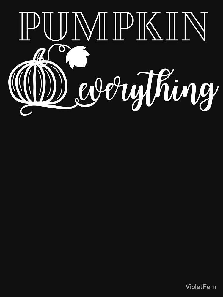 Fall Autumn Pumpkin Everything Halloween Cute by Purple Fern Art