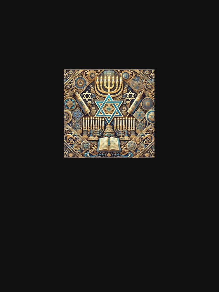 Hanukkah Jewish Menorah Festival Design by Androcottus