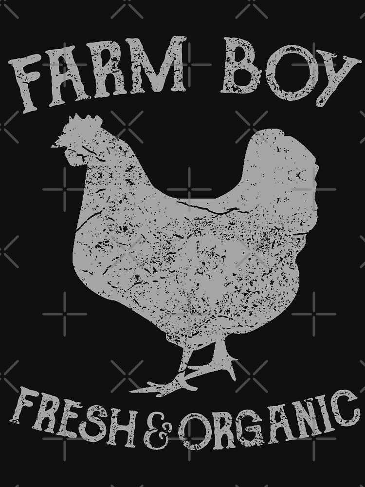 Farm Boy Retro Vintage Distressed Design by JakeRhodes
