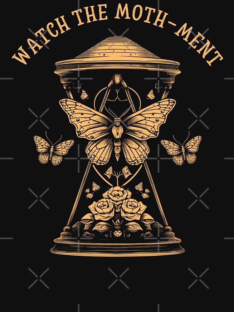 Deaths Moth On An Hourglass Watch The Moth Ment Gothic Styled by CosyTeal