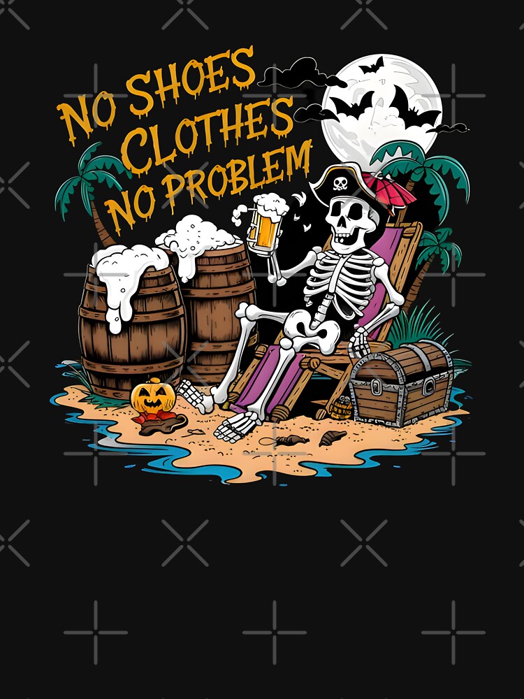 A playful Halloween themed design a skeleton dressed in a pirate outfit by MRFEZOO2030