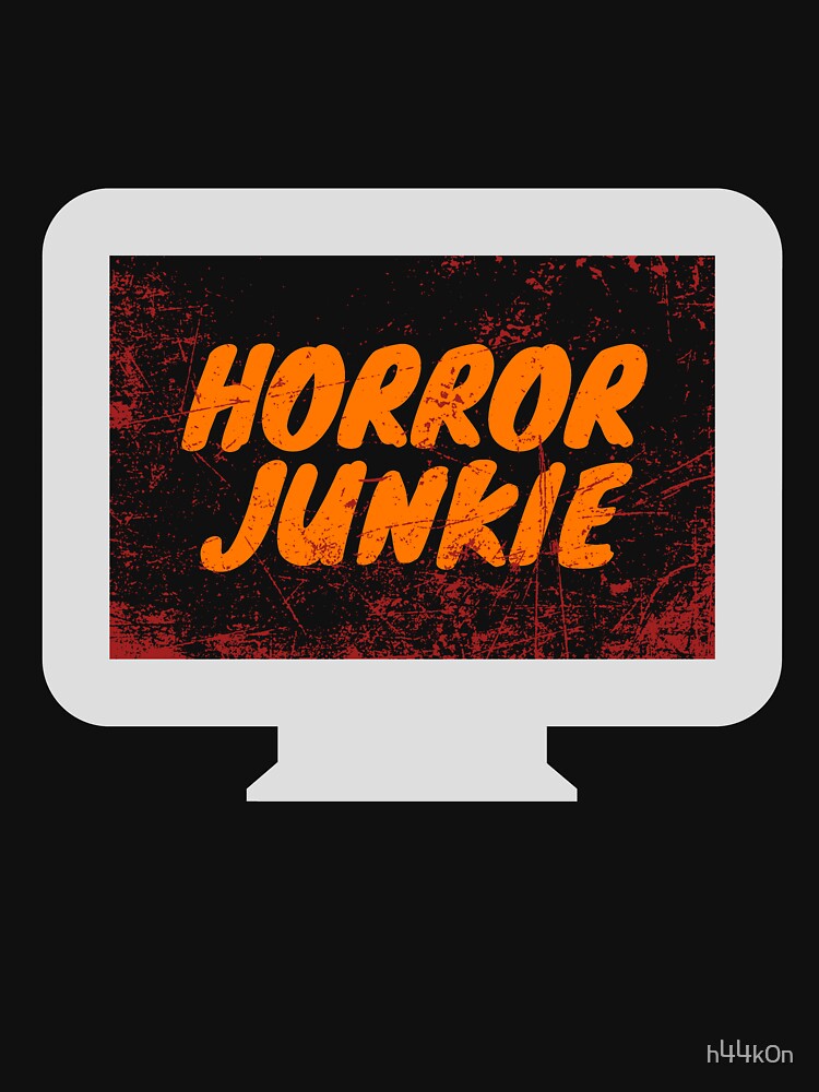 Horror Movie Junkie Blood Screen Flick Vintage Goth by h44k0n
