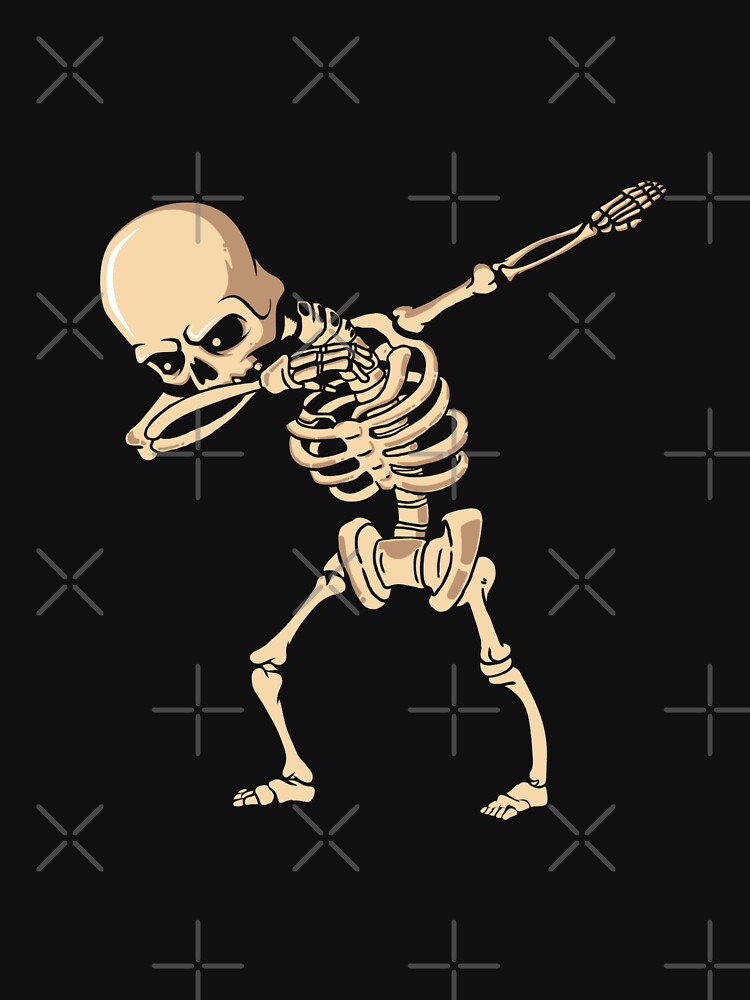 Dabbing Halloween Skeleton by Print_Fuse