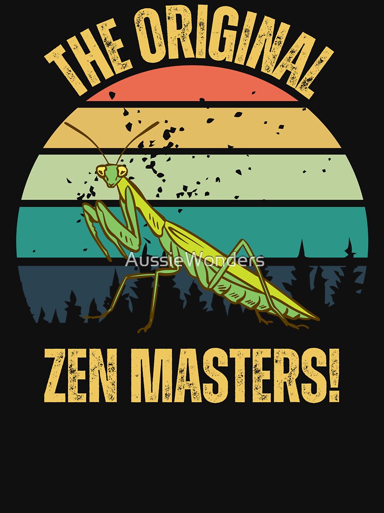 Praying Mantis | Retro Sunset Praying Mantis| Mantis Vintage Retro Sunset | Praying Mantis Retro Sunset | Mantis by AussieWonders
